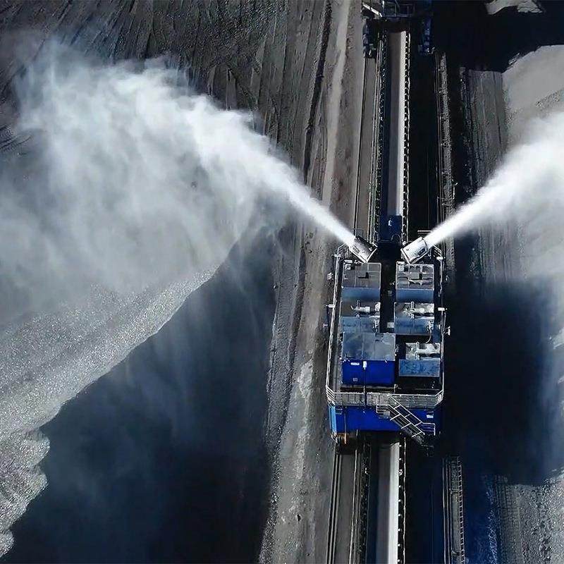 料场环保除尘固定式射雾器 60米远程射雾器 防爆型雾炮机