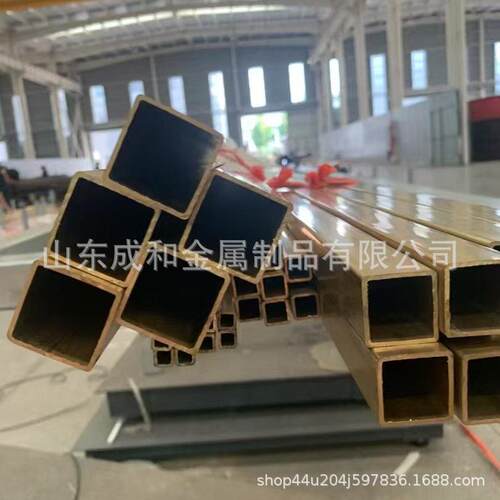 现货供应5962黄铜方管海棠角68矩形铜管切割零售62黄铜方管