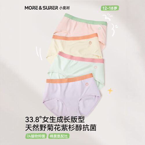 初高中生莫代尔A类抗菌三角裤