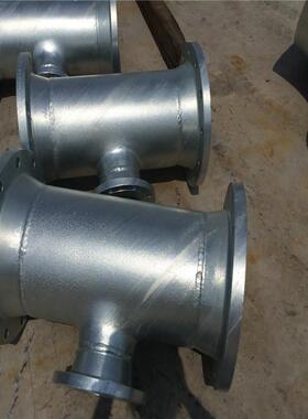 供应02S403钢制排气三通 DN1020*DN159 全法兰盘异径三通