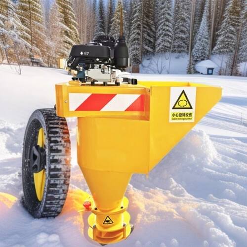 路面融雪剂撒盐机 后挂式市政除雪撒布机 宽度可调工业盐喷洒机