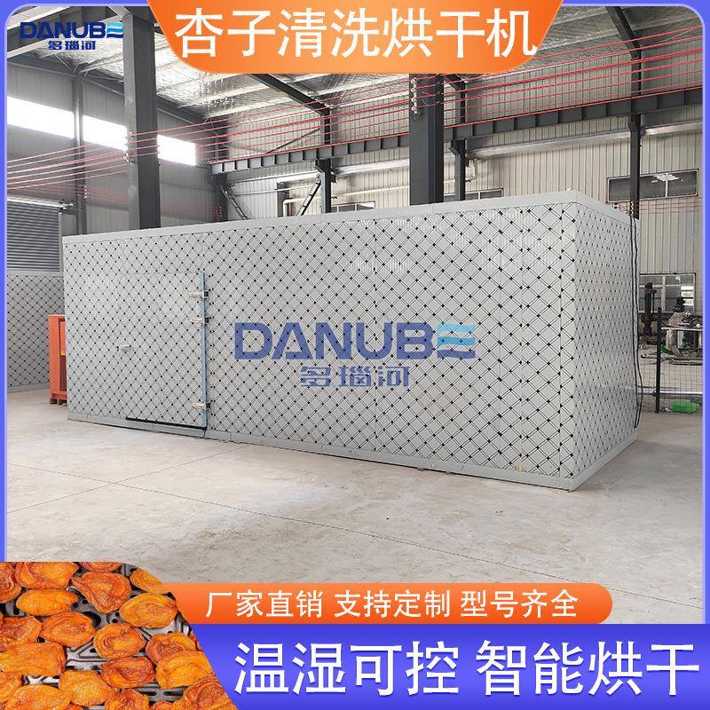 杏子烘干机 多功能杏干吊杏去核烘烤全套生产线 杏子清洗烘干设备