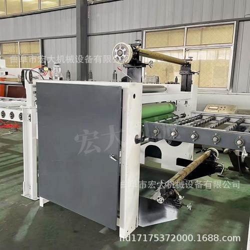 新型木饰面冷胶皮贴合机 密度板五合板贴纸机 全屋碳晶墙板覆膜机