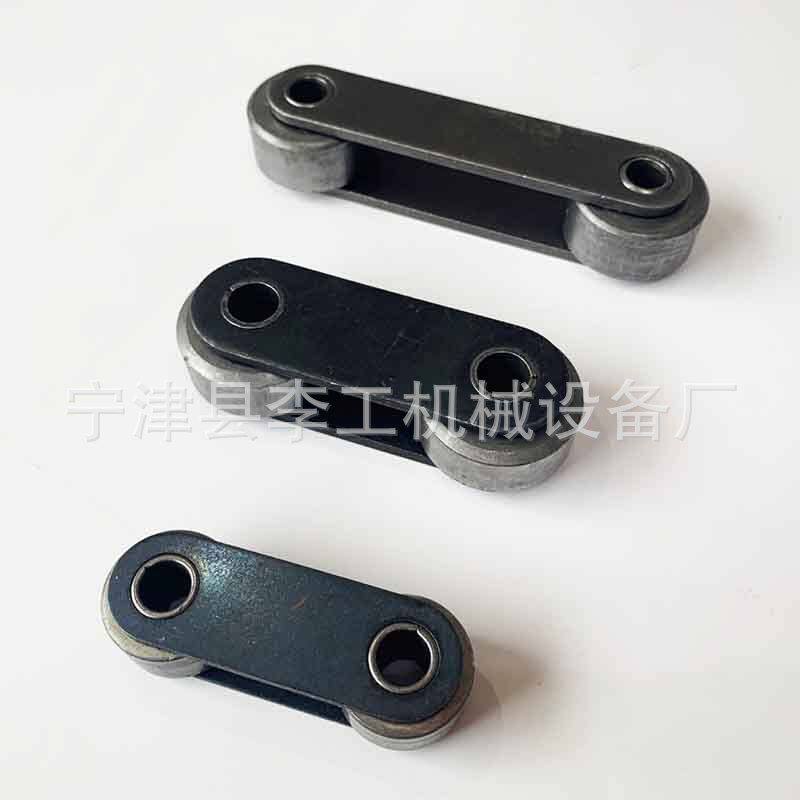 碳钢工业转动链条耐高温传送滚子珠单双节距各种规格异型弯板链条