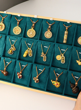 网红同款新中式貔貅罗盘葫芦毛衣链高级感时尚轻奢精致长款项链女