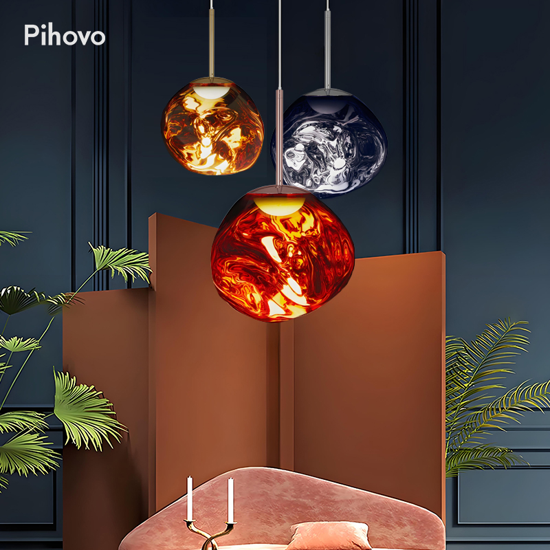 英国设计师款熔岩吊灯别墅复式loft楼梯灯