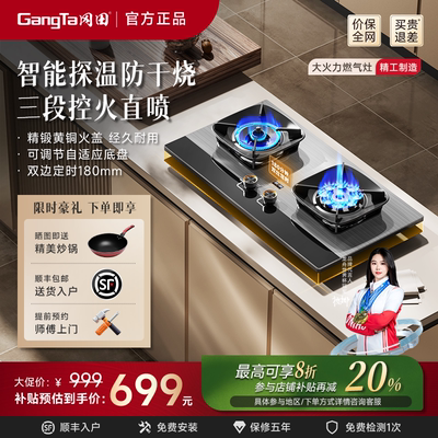 冈田(日本)智能防干烧猛火燃气灶