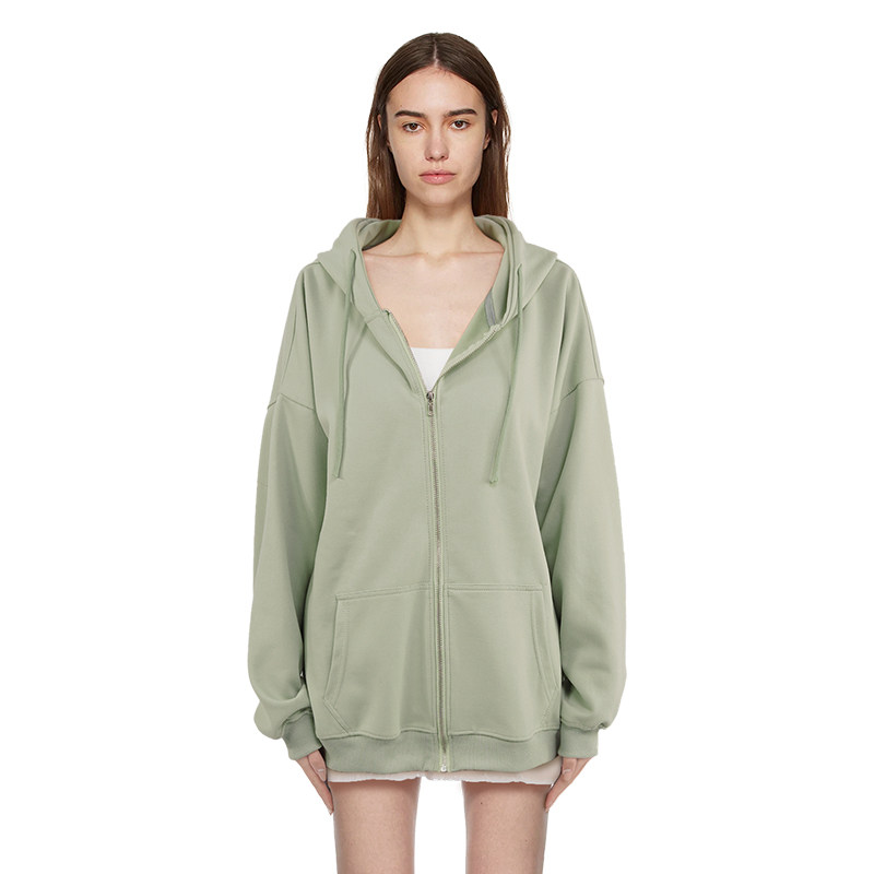 BF卫衣女春秋款2025新款爆款初秋连帽开衫宽松外套美式bm拉链卫衣