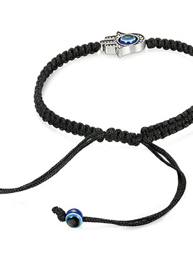 恶魔之眼幸运黑红绳手链