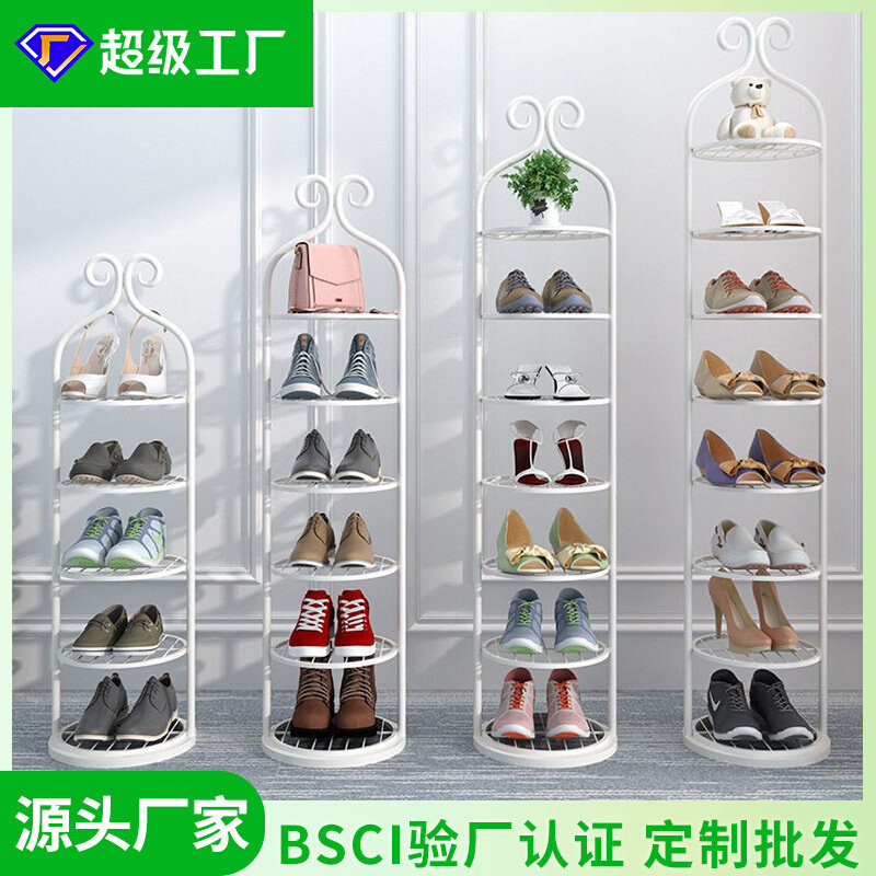 欧式铁艺鞋架经济型家用多层收纳鞋柜客厅宿舍防尘门外简易鞋架