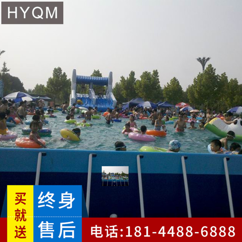 充气水上乐园设备厂家户外恐龙滑梯组合大型支架游泳水池儿童冲关