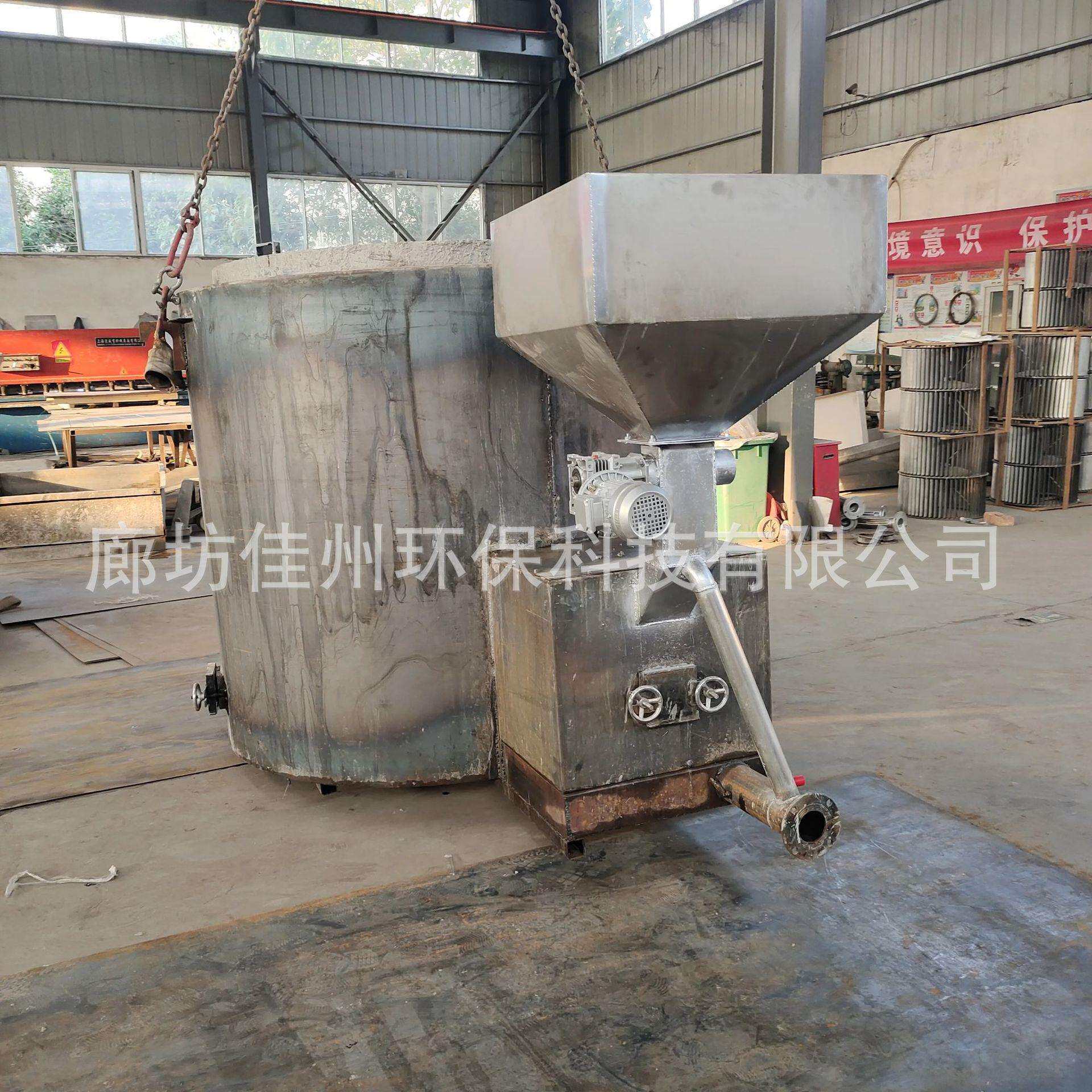 郑州小型生物质颗粒熔铝炉500KG碳化硅坩埚化铝炉倾斜废铝熔化炉