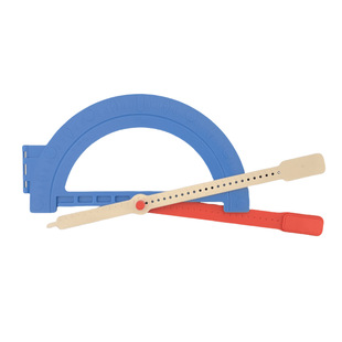 盲人量角器盲用画图工具盲人文具套装9件套视障人士低视力