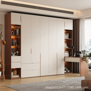 新款全橡木ENF级实木衣柜家用卧室一门到顶现代简约收纳衣厨