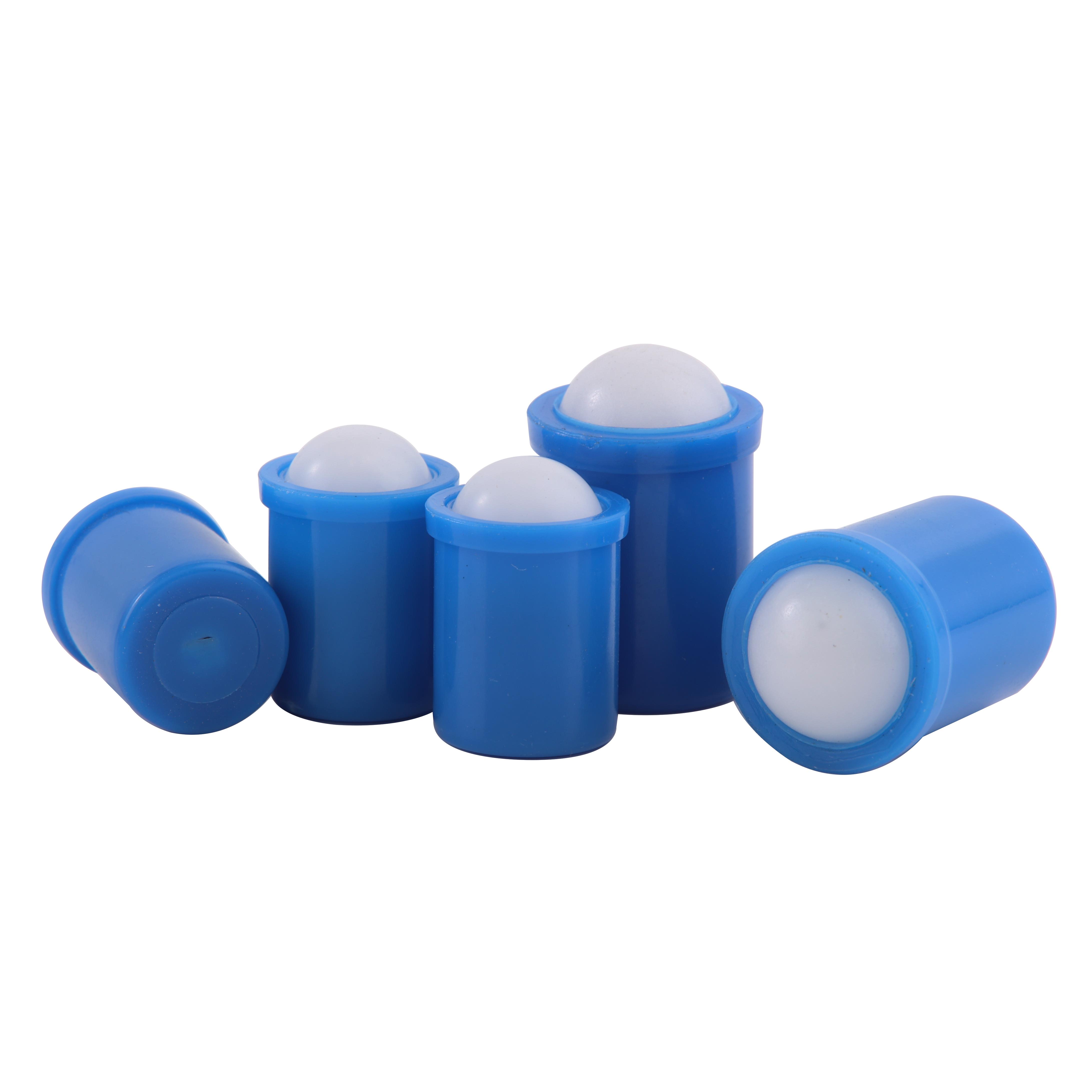 压入式蓝色聚氨酯定位珠