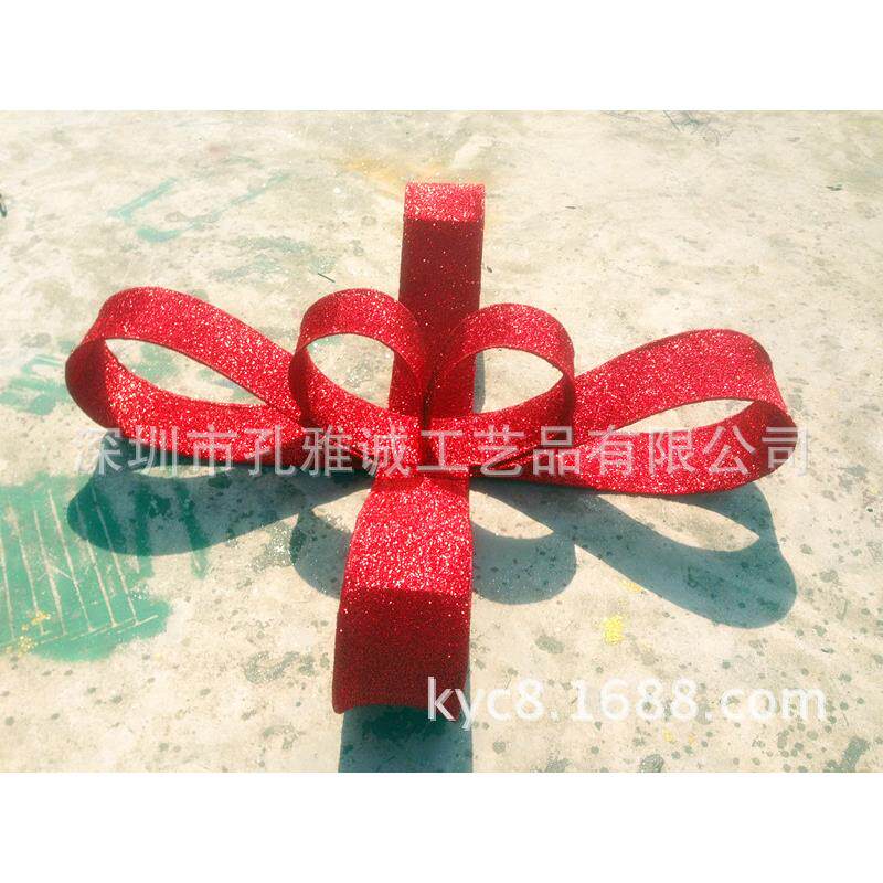红色蝴蝶结/铁艺蝴蝶结/圣诞装饰/节庆装饰品/圣诞场景布置道具