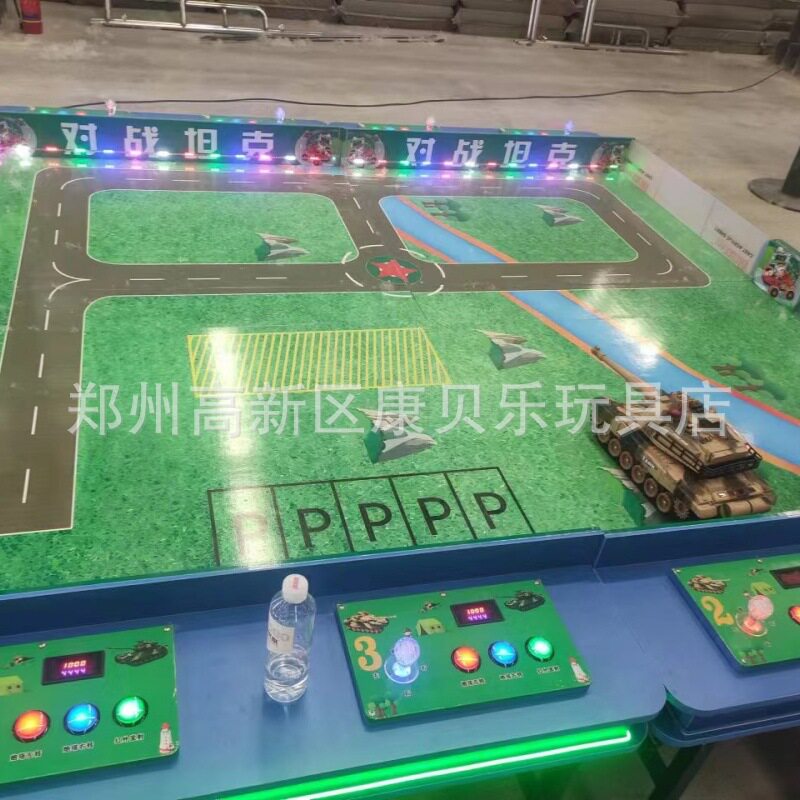 网红小型儿童游乐设备遥控坦克陪玩对战机器人商用摆摊益智翻滚车