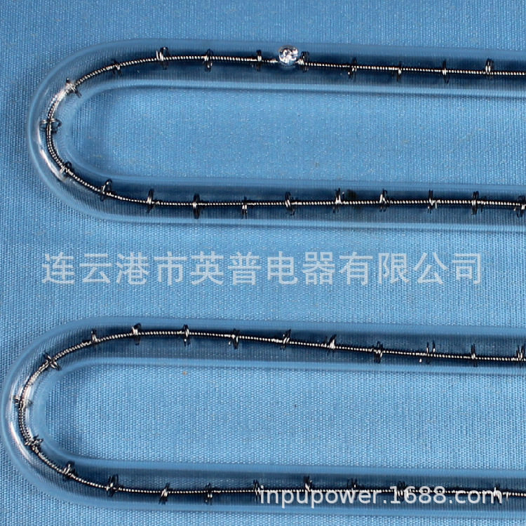 红宝石加热灯管全镀金加热管卤素灯管鞋机烘道用灯