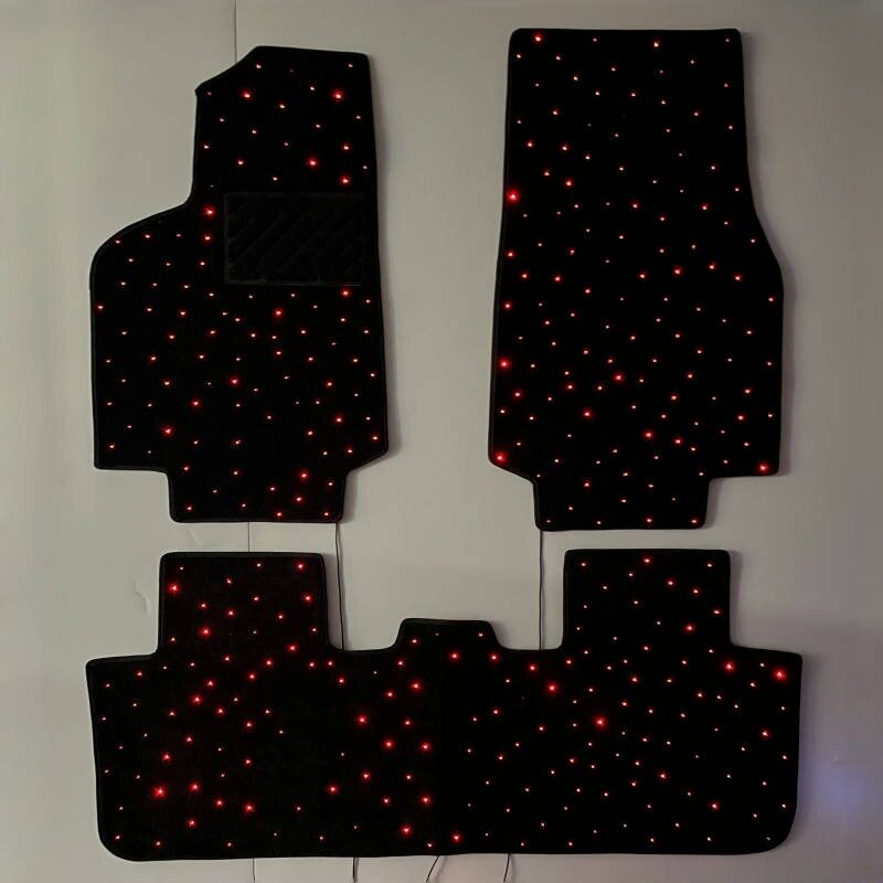 modely车载发光氛围灯脚垫星空