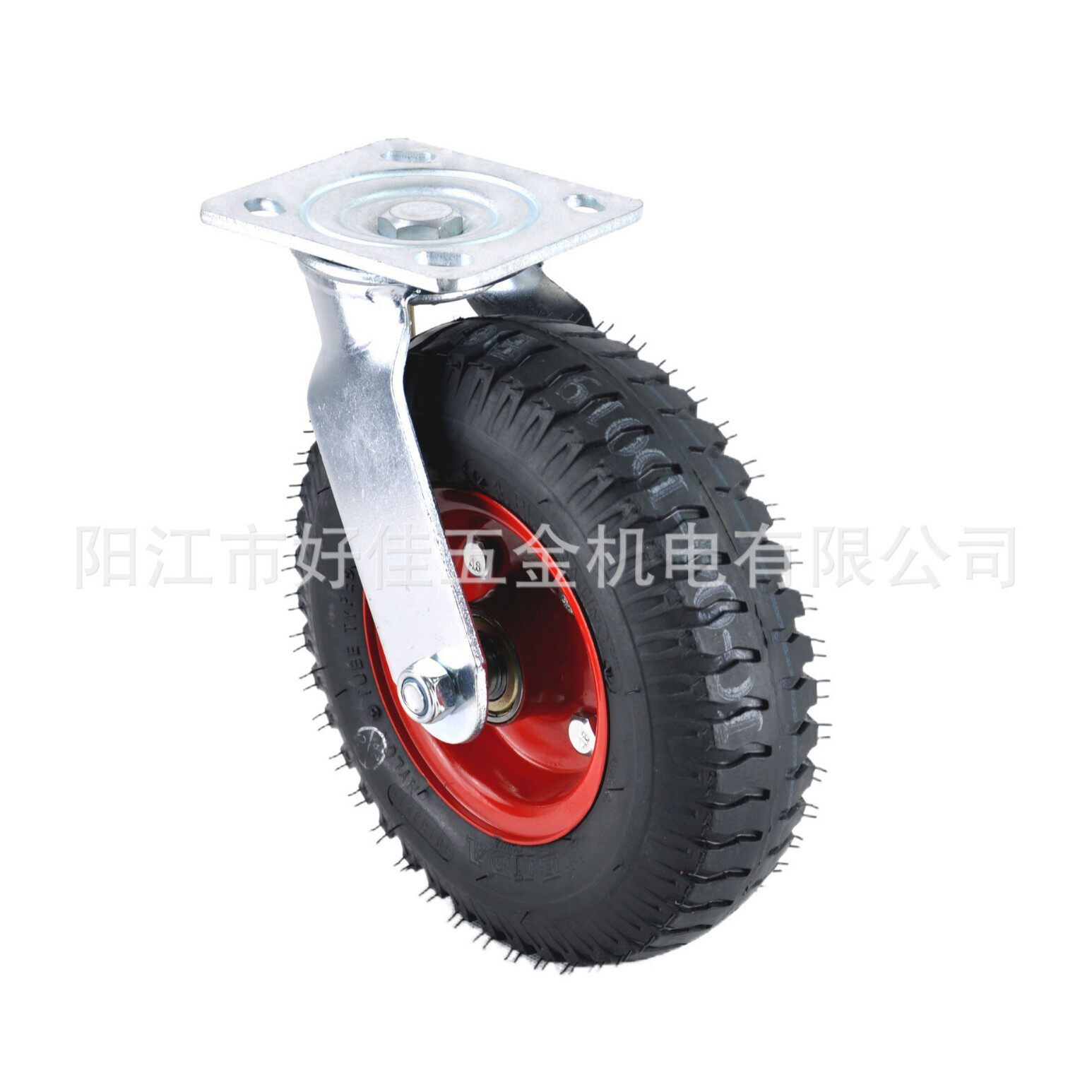 源头工厂产品2.50-4（8寸）台湾建大平板万向减震降噪充气脚轮
