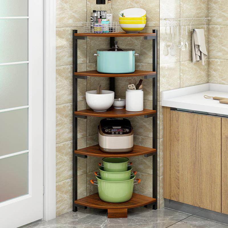 厨房落地置物架转角柜三角架收纳分层架客厅角落柜墙角柜子储物架