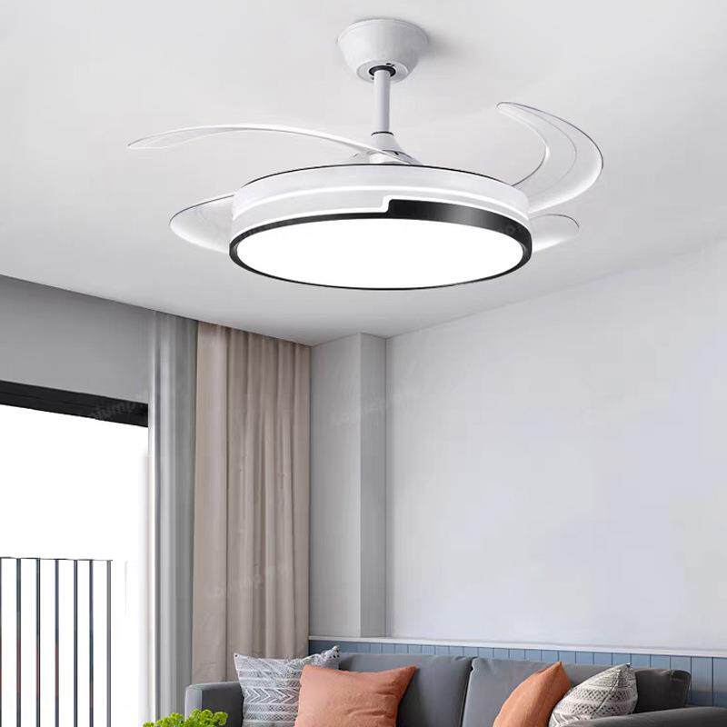 隐形风扇灯吊扇灯电扇家用餐厅客厅2026新款一体现代简约吸顶吊灯