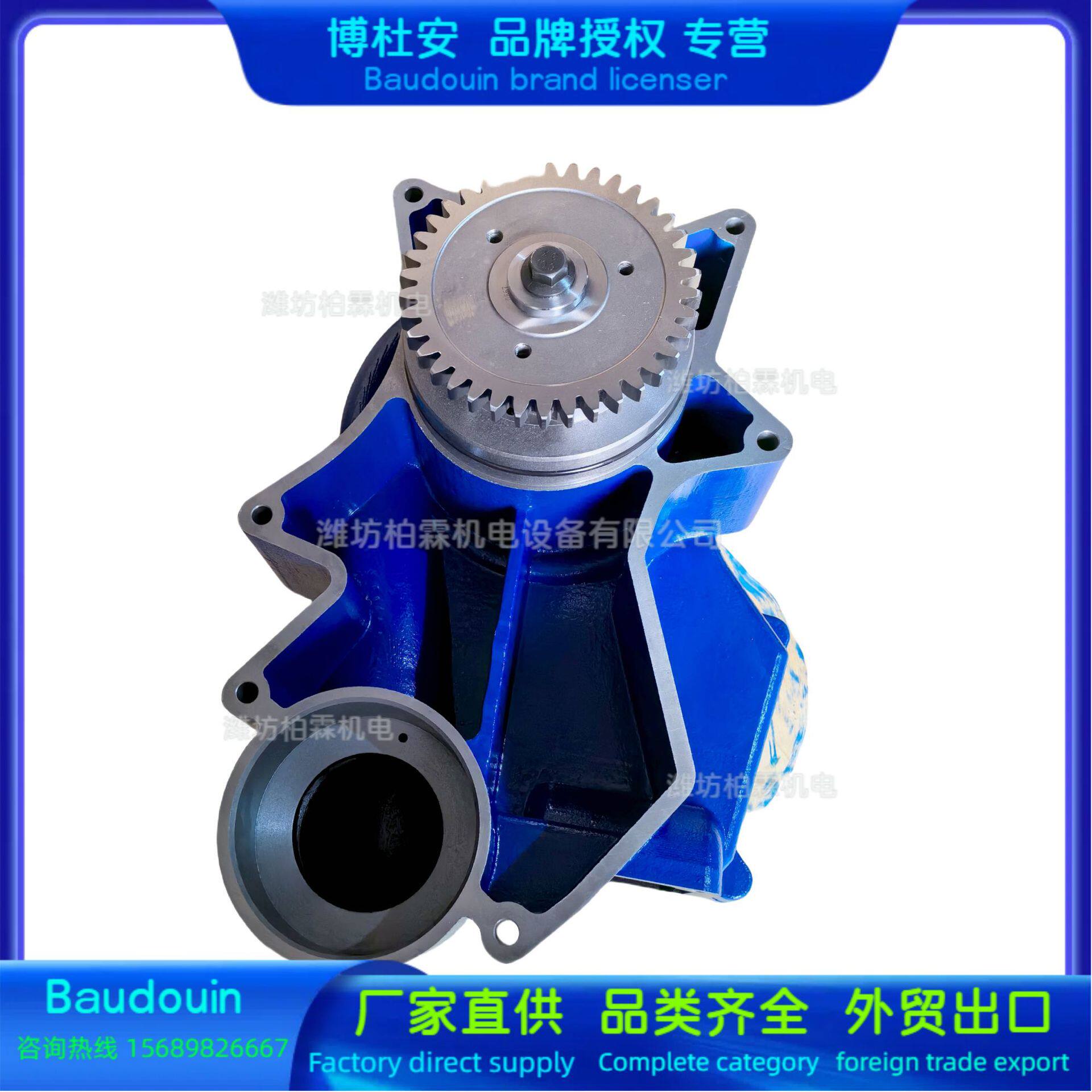 潍柴博杜安12M55柴油发动机Baudouin原厂水泵1012018966