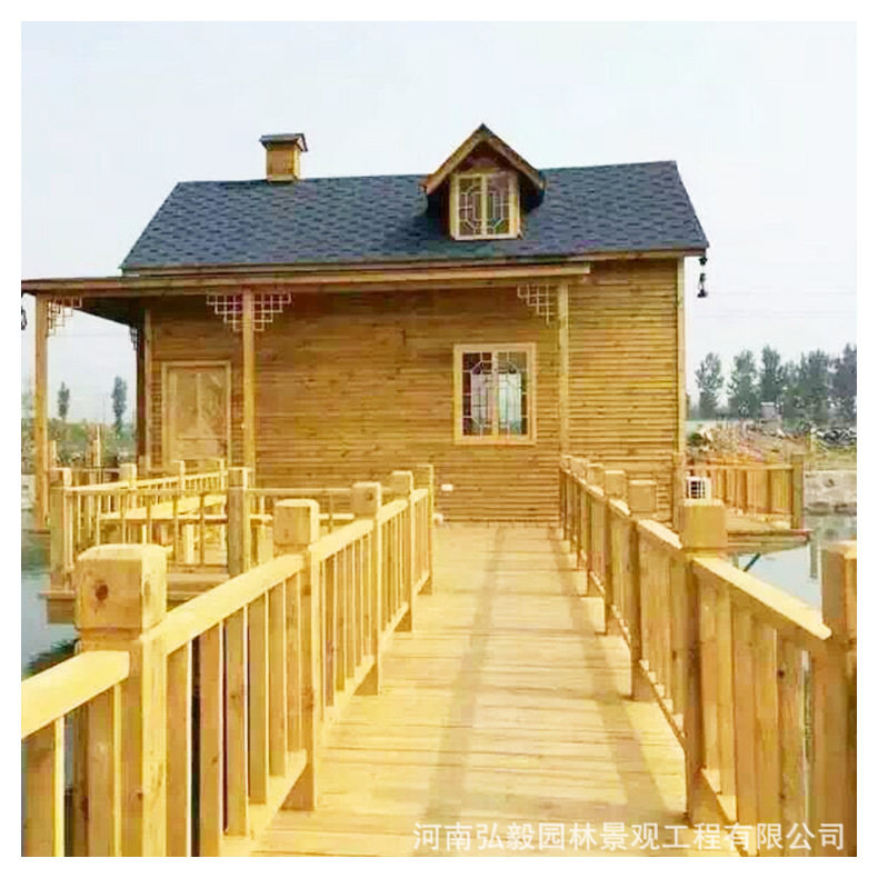 厂家直供防腐木移动民宿小木屋