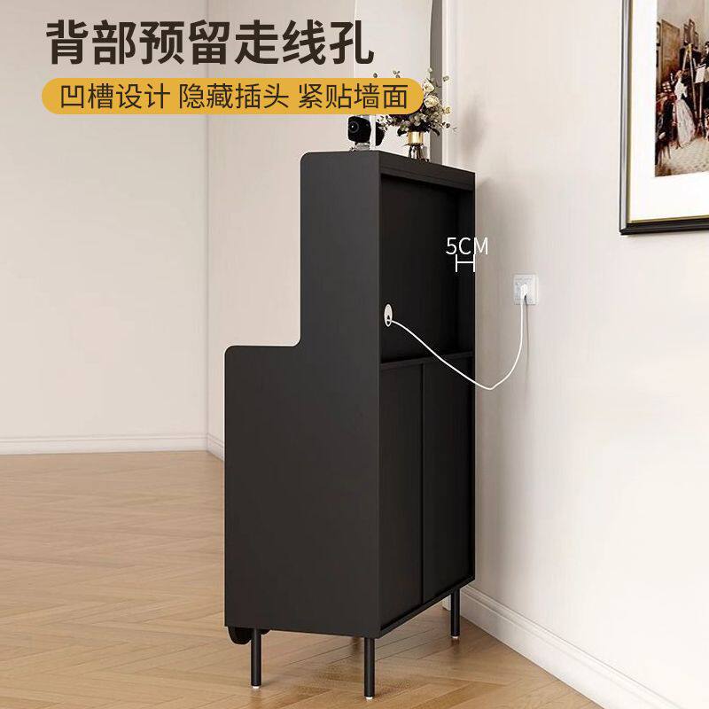 实木餐边柜一体靠墙客厅杯子收纳柜茶水柜小户型储物柜咖啡机柜子