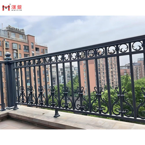 高端铝艺护栏别墅小区阳台楼顶防护栏花园栏栅庭院中式铝合金围栏