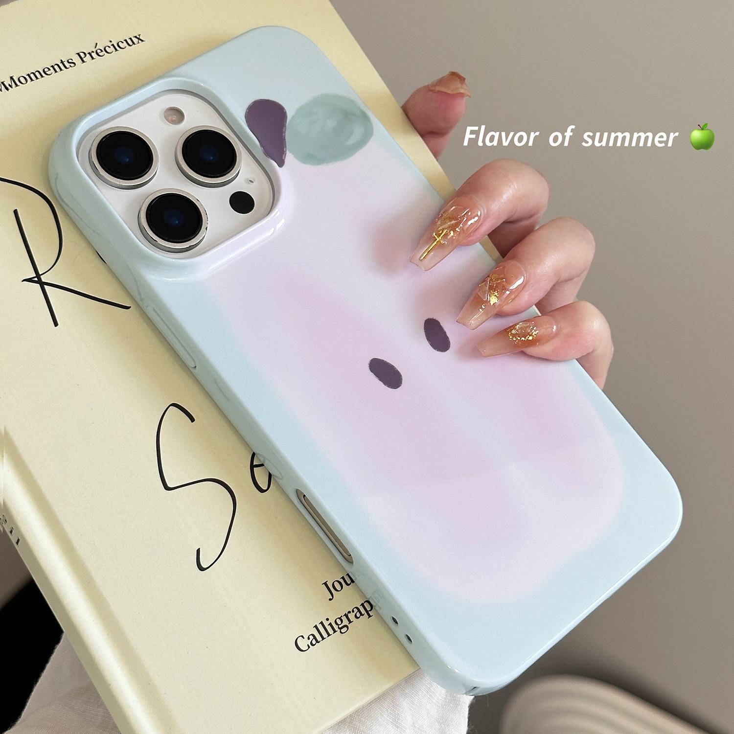 夏日清爽适用16手机壳iphone15promax菲林青苹果14亮面13硬11男女