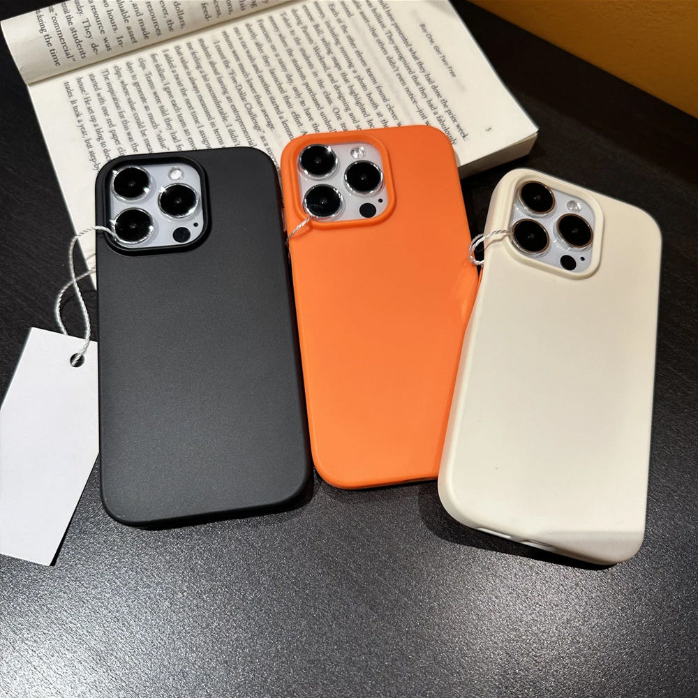 极简风半包适用iphone14promax苹果15手机壳13硅胶14纯色超薄软套