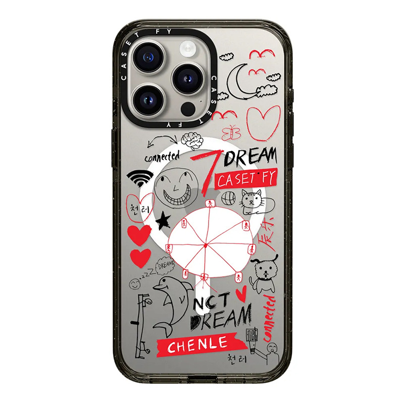 【官方正品】CASETiFY 高版磁吸NCT DREAM成员涂鸦适用苹果iPhone15ProMax手机壳14/13套