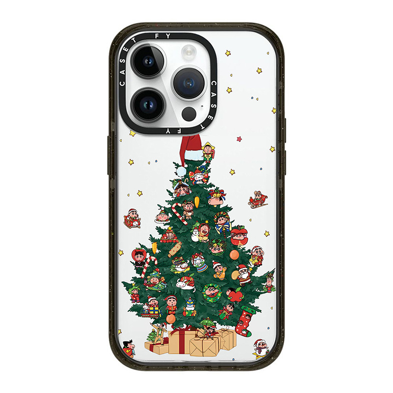 【官方正品】CASETiFY 蜡笔小新圣诞树适用苹果iPhone15ProMax手机壳14pro潮牌13/12防摔