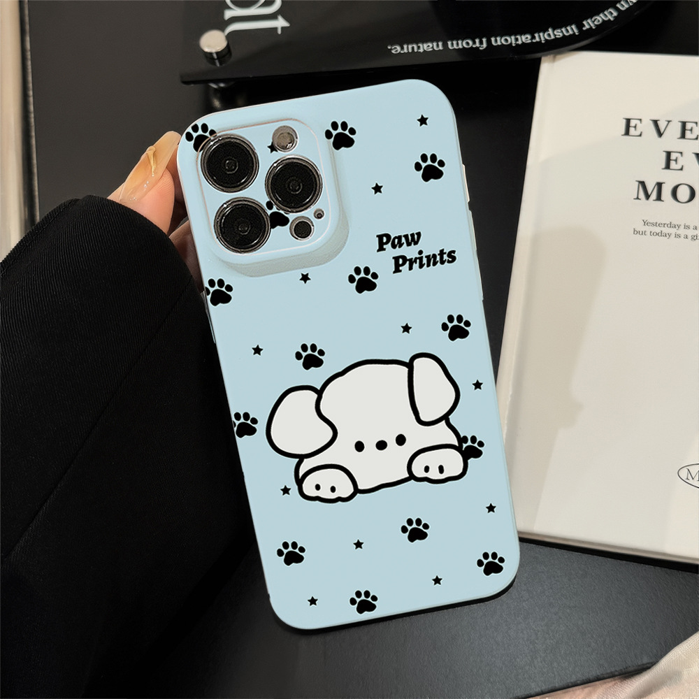 适用iPhone15Pro Max苹果手机壳14菲林16小众ins可爱狗狗12全包13