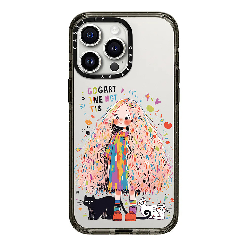 【官方正品】CASETiFY 升级版卷发女孩适用苹果iPhone15ProMax手机壳14pro潮牌13/12硬套