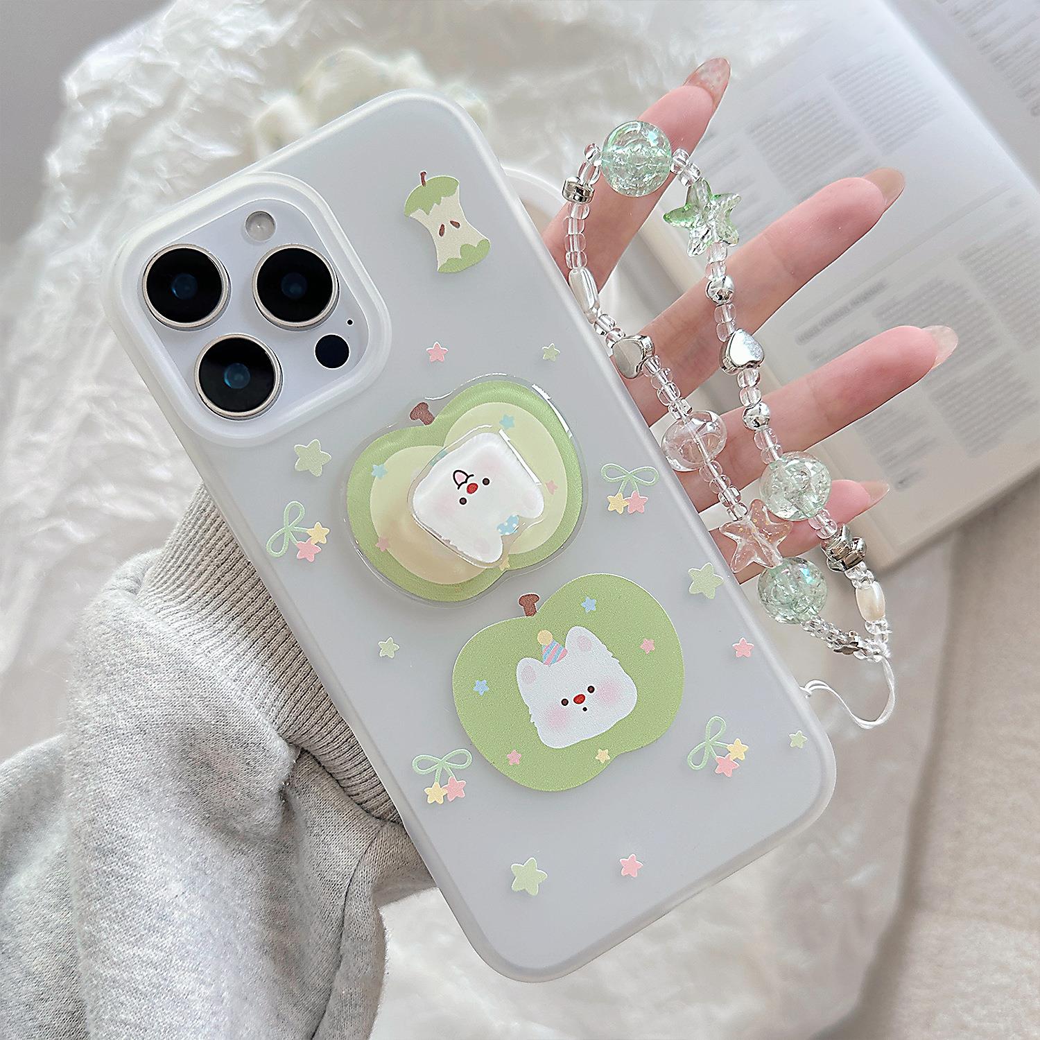 可爱旋转西高地iphone16promax手机壳苹果15立体13挂链14适用12软