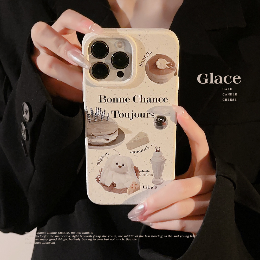 法式下午茶适用14ProMax苹果手机壳iPhone13可降解16小众潮15原创