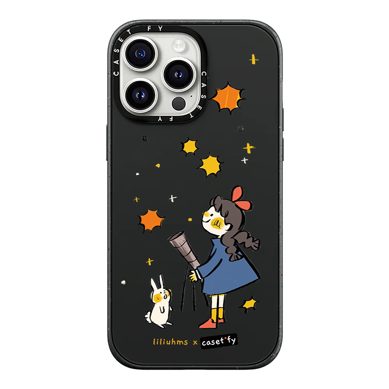 【官方正品】CASETiFY 磨砂亚克力看星星女孩适用苹果iPhone16ProMax手机壳15pro潮牌14