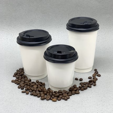 加厚白色单层双层8oz纸杯80口径纸杯约200-220ml一次性纸杯纸杯套