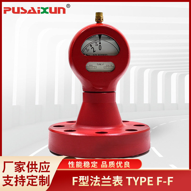 高粘介质压力测量表F型法兰式泥浆抗震压力表TYPEF-F抗震压力表