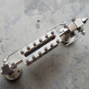 厂家生产H49W-25P锅炉专用玻璃板液位计 旋塞式玻璃板式液位计