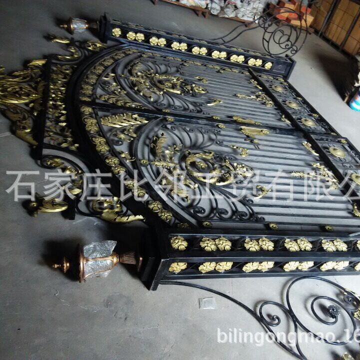 欧式铁艺大门 对开门 户外