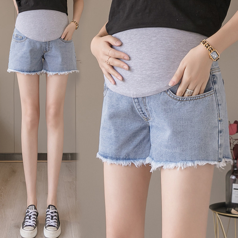 孕妇短裤女夏季时尚薄款毛边牛仔短裤外I穿阔腿孕妇裤子打底裤夏,孕妇装/孕产妇用品/营养,孕妇打底裤,淘宝优惠券,粉丝福利购,淘宝优惠卷