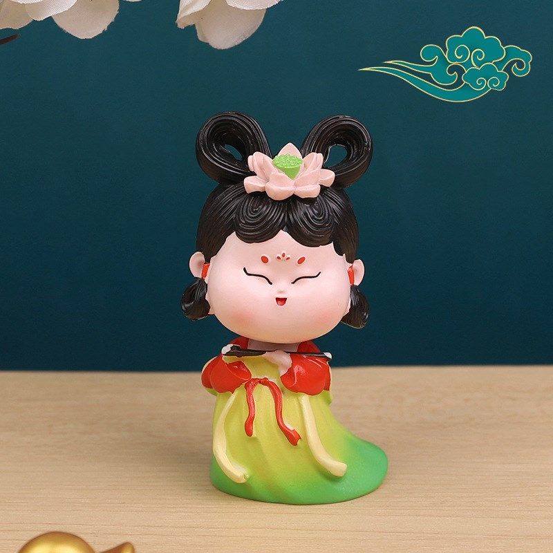 新品古风女孩妙小玉国潮风树脂桌面装饰品摆件送女友生日礼物,特色手工艺,其他特色工艺品,淘宝优惠券,粉丝福利购,淘宝优惠卷