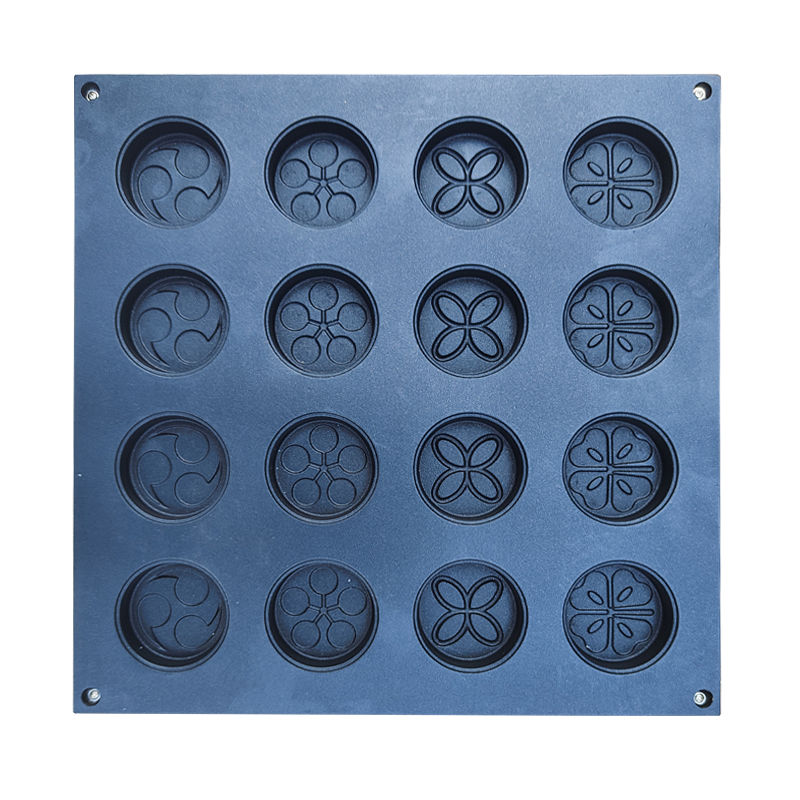 摆摊商用小型行走煎肉蛋堡机锅车轮饼模具设备款图案模板配件