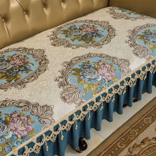 欧式沙发垫高档奢华防滑四季通用皮沙发坐垫123组合三件套 扶手巾