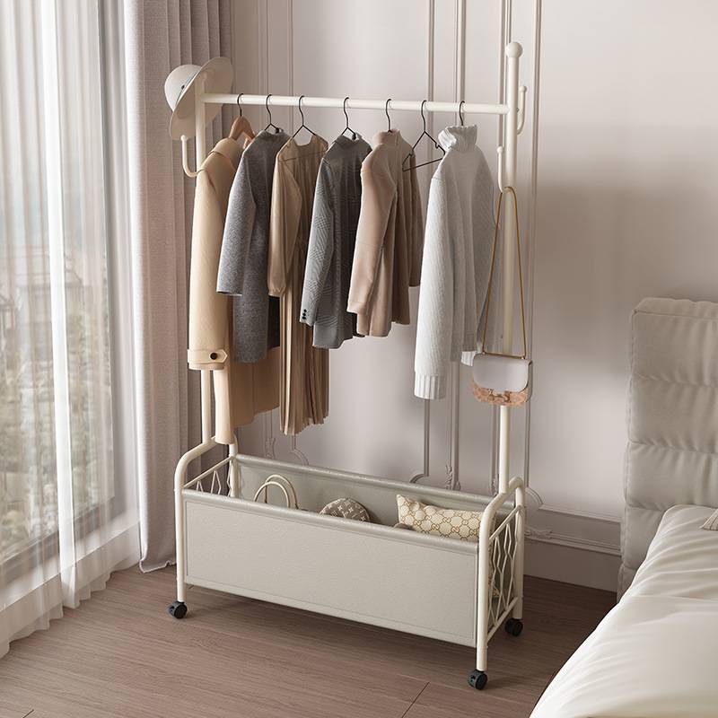 简易落地式挂衣架移动衣帽架家用卧室客厅架子衣架落地立式居家厂