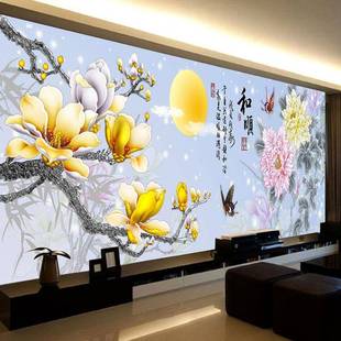 D点贴钻A6620玉兰花客厅砖简约5钻石画满花卉石钻秀新款