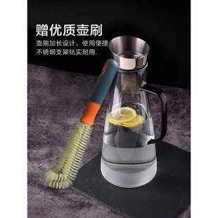 扎壶果汁新品 冷水壶玻璃耐高温家用凉白开大容量泡茶壶套装